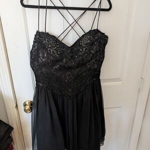 Elegant Black Lace Dress